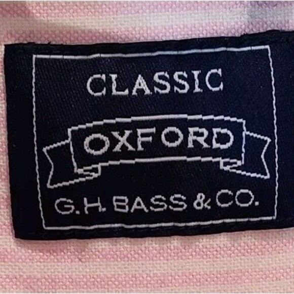 G.H. Bass Shirt Mens Large Pink Button Up Long Sleeve Outdoor Casual Comfort Fit - Picture 2 of 7